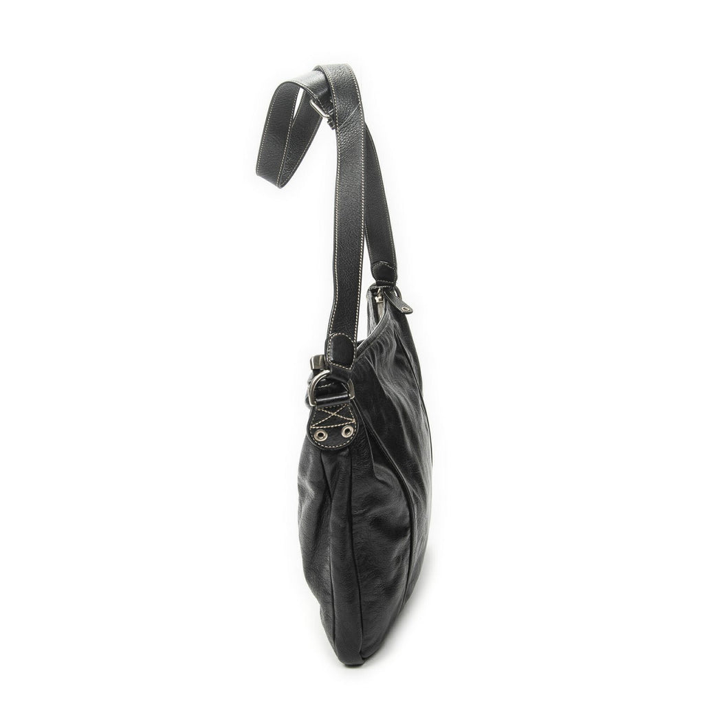Gucci Selleria Crossbody Black Gray Calfskin Leather — view 3