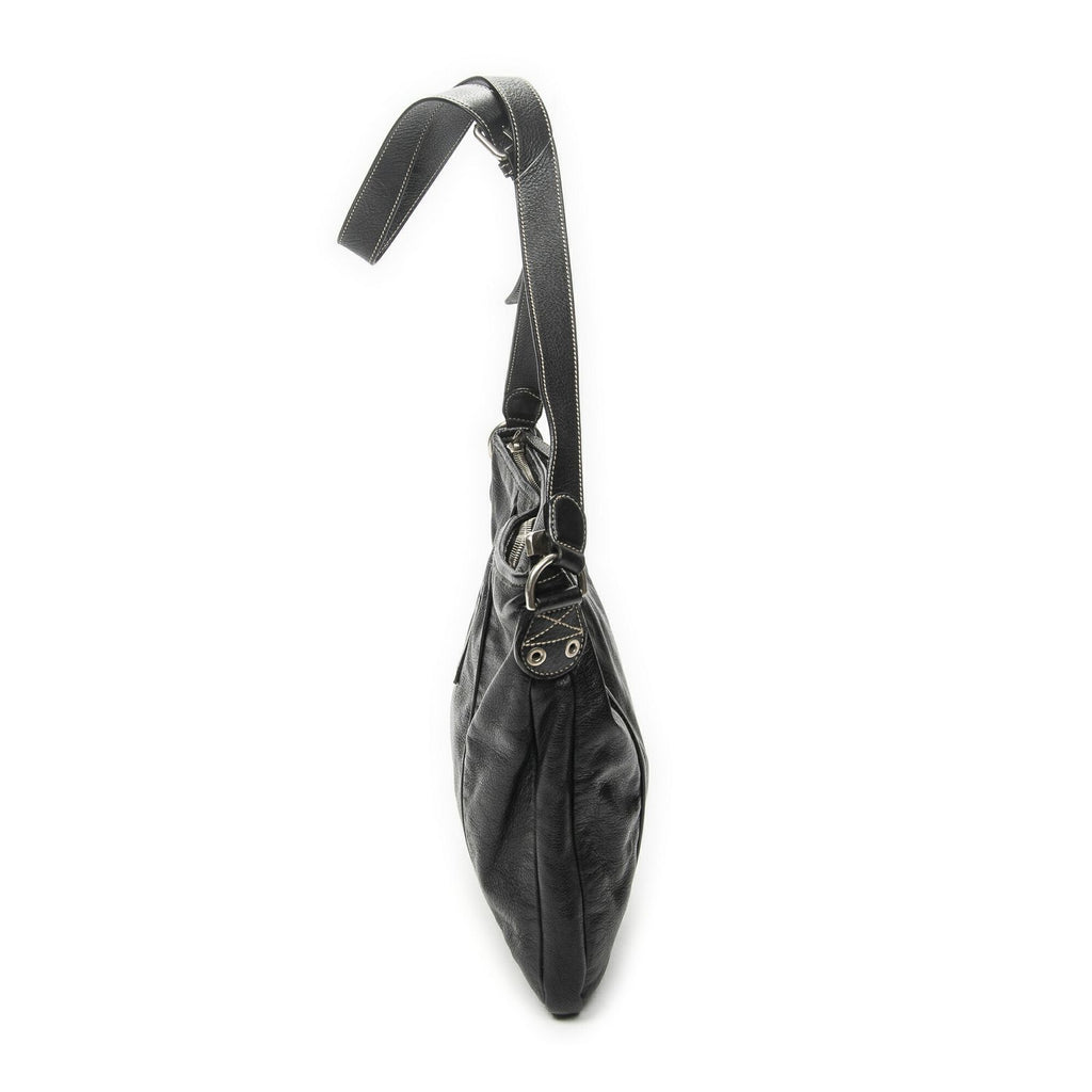 Gucci Selleria Crossbody Black Gray Calfskin Leather — view 4