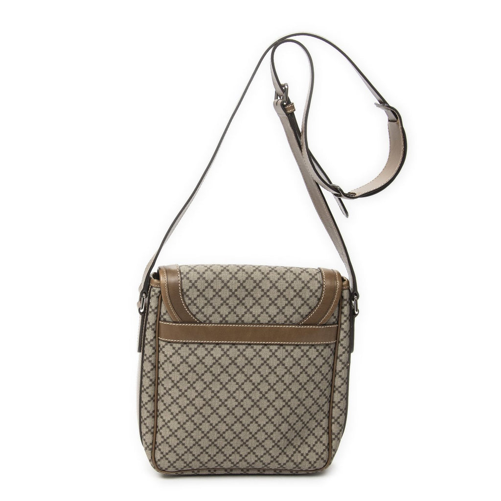 Gucci Small Flap Crossbody Beige Brown Print Canvas — view 5