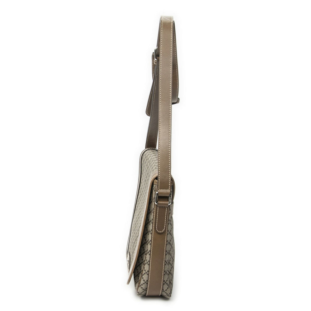 Gucci Small Flap Crossbody Beige Brown Print Canvas — view 3