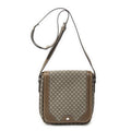 Gucci Small Flap Crossbody Beige Brown Print Canvas