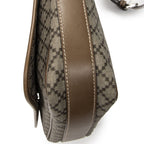 Gucci Small Flap Crossbody Beige Brown Print Canvas — view 8