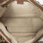Gucci Bamboo Tote Pink Gray Calfskin Leather — view 9