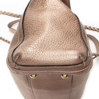 Gucci Bamboo Tote Pink Gray Calfskin Leather — view 8