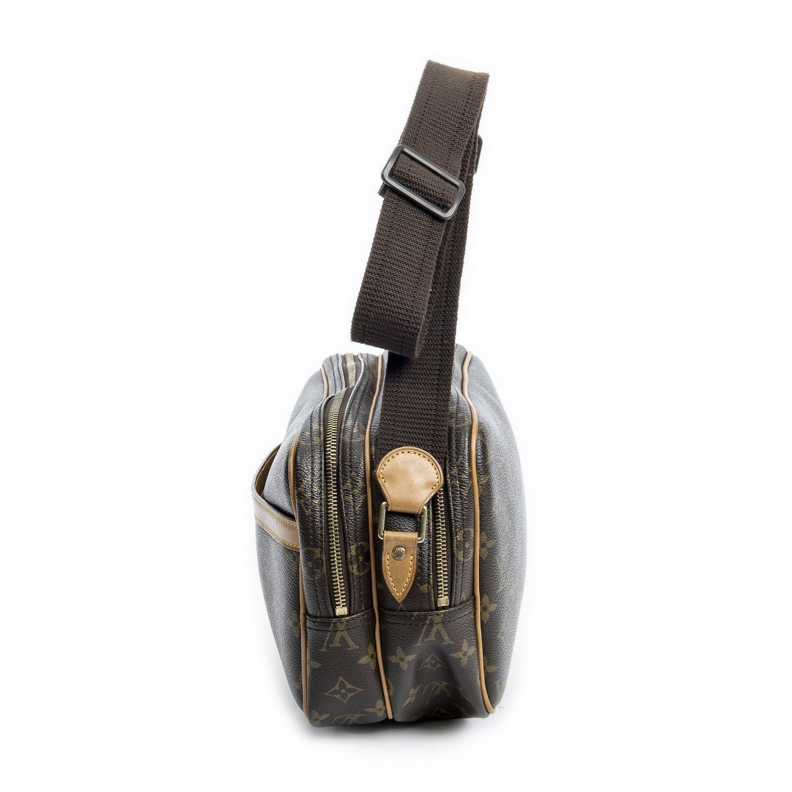 Louis Vuitton Reporter Brown Monogram Canvas Messenger — view 3