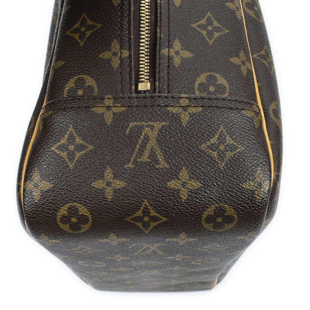 Louis Vuitton Deauville Brown Monogram Canvas Handbag — view 7
