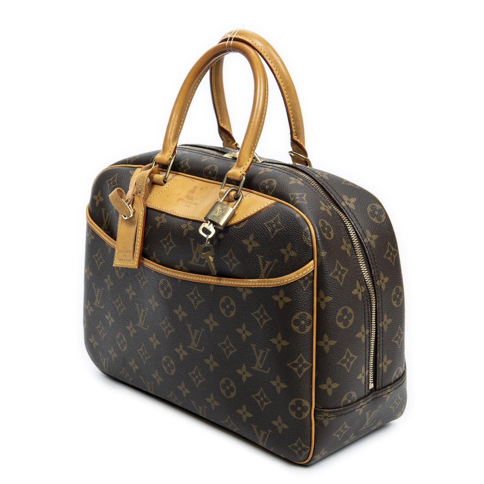 Louis Vuitton Deauville Brown Monogram Canvas Handbag — view 2