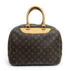 Louis Vuitton Deauville Brown Monogram Canvas Handbag — view 5