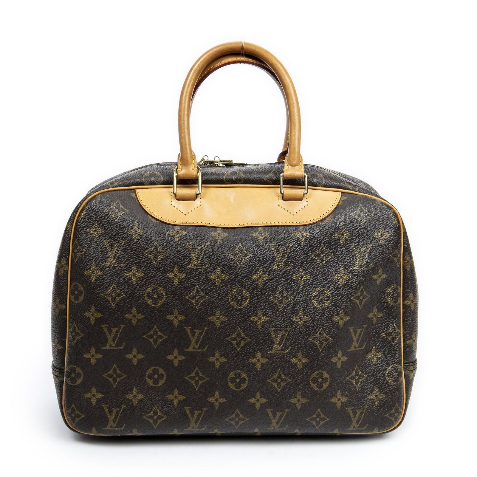 Louis Vuitton Deauville Brown Monogram Canvas Handbag — view 5