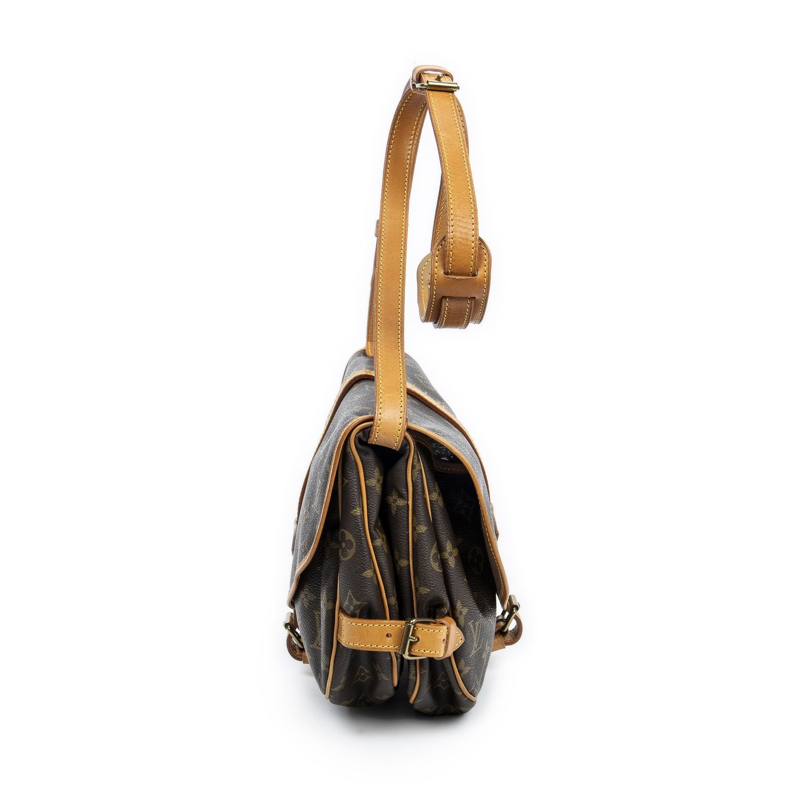 Louis Vuitton Saumur Brown Monogram Canvas — view 3