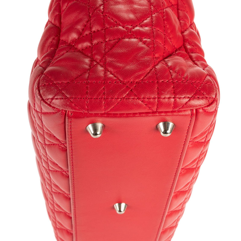 Dior Soft Tote Red Cannage Leather — view 8
