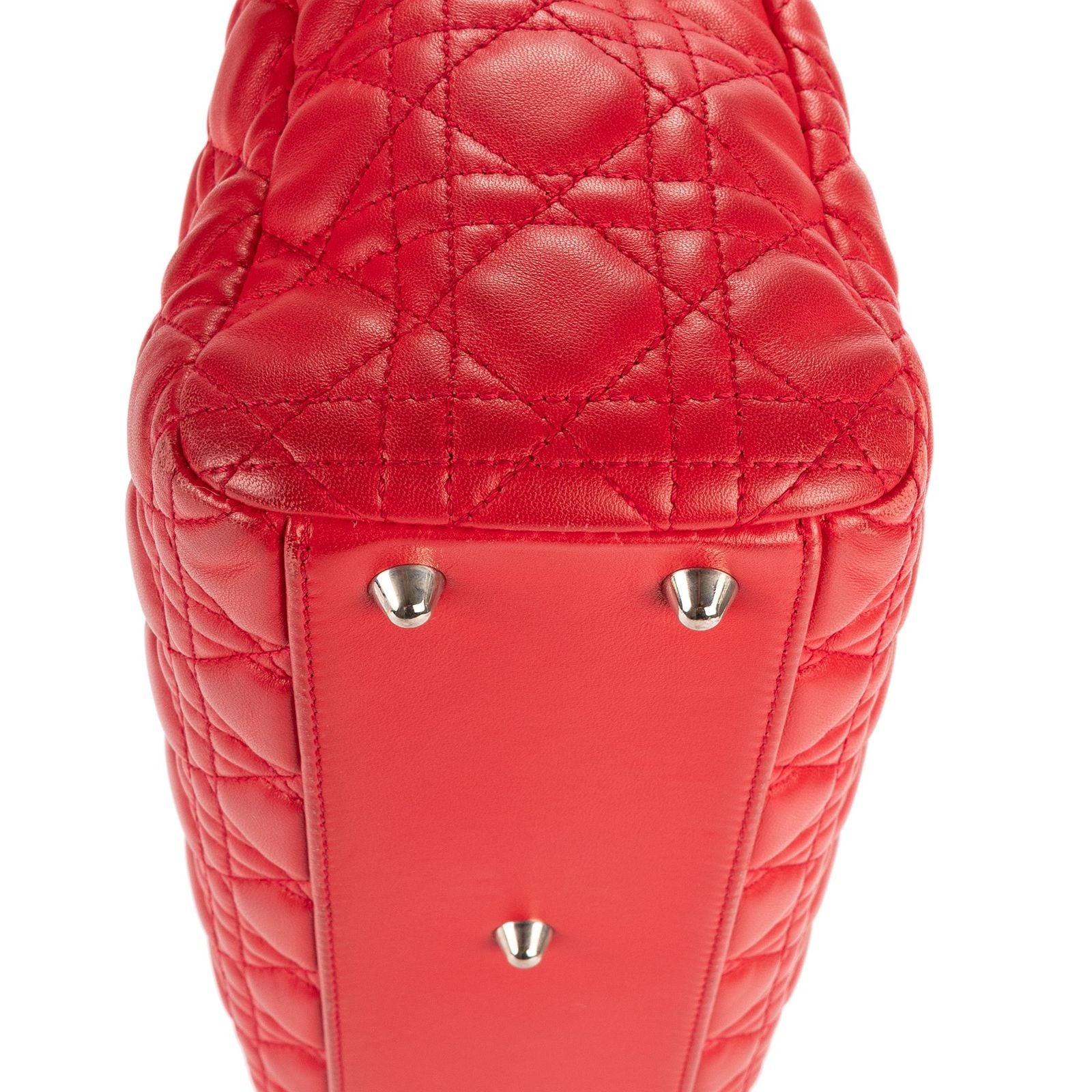Dior Soft Tote Red Cannage Leather — view 7