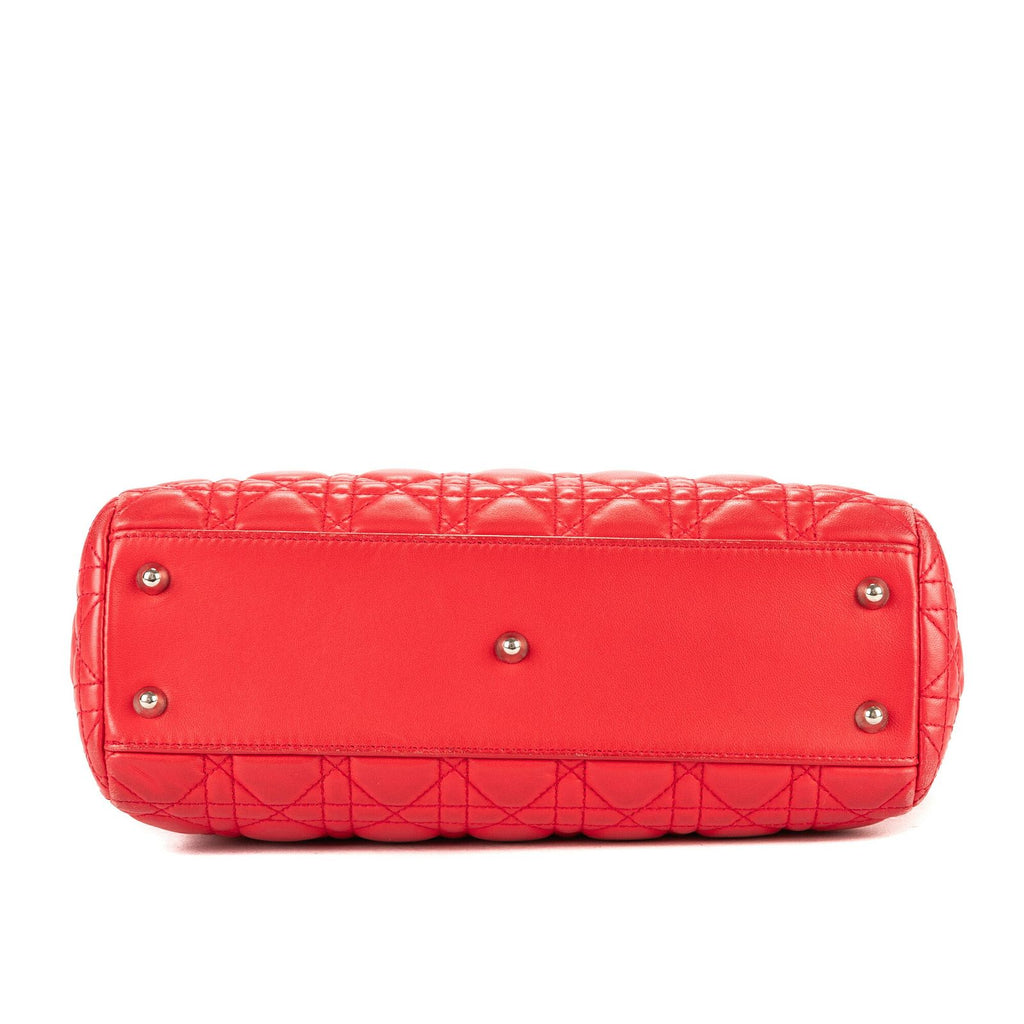 Dior Soft Tote Red Cannage Leather — view 6
