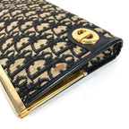 Dior Clutch Trotter Leather Canvas Navy — view 3