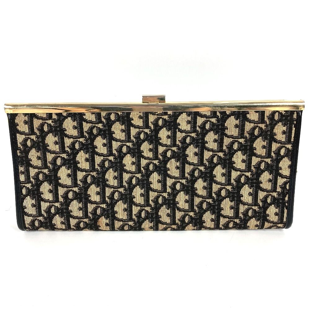 Dior Clutch Trotter Leather Canvas Navy — view 2
