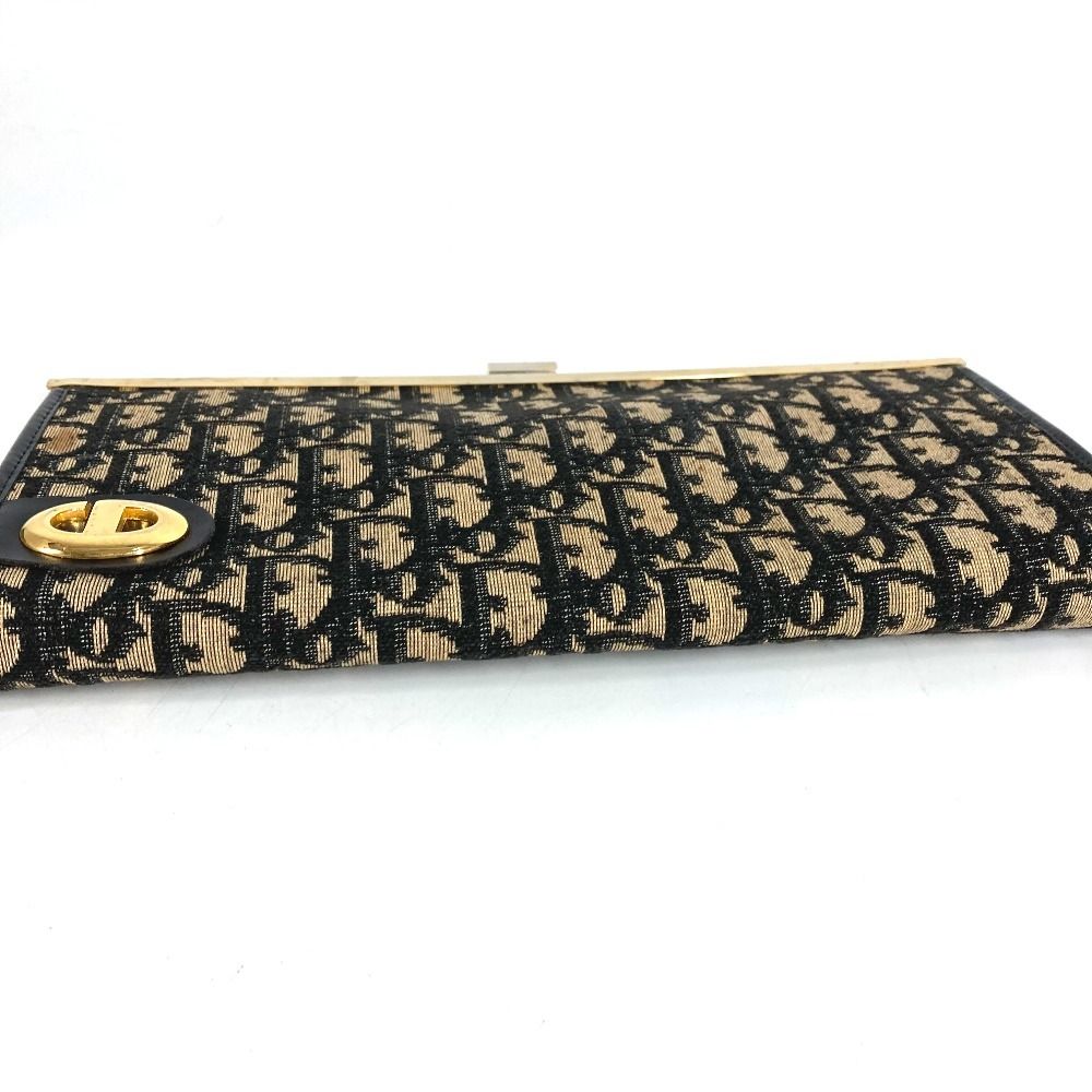 Dior Clutch Trotter Leather Canvas Navy — view 5