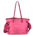 Prada Shoulder Bag Logo Ribbon Nylon Pink