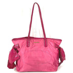 Prada Shoulder Bag Logo Ribbon Nylon Pink