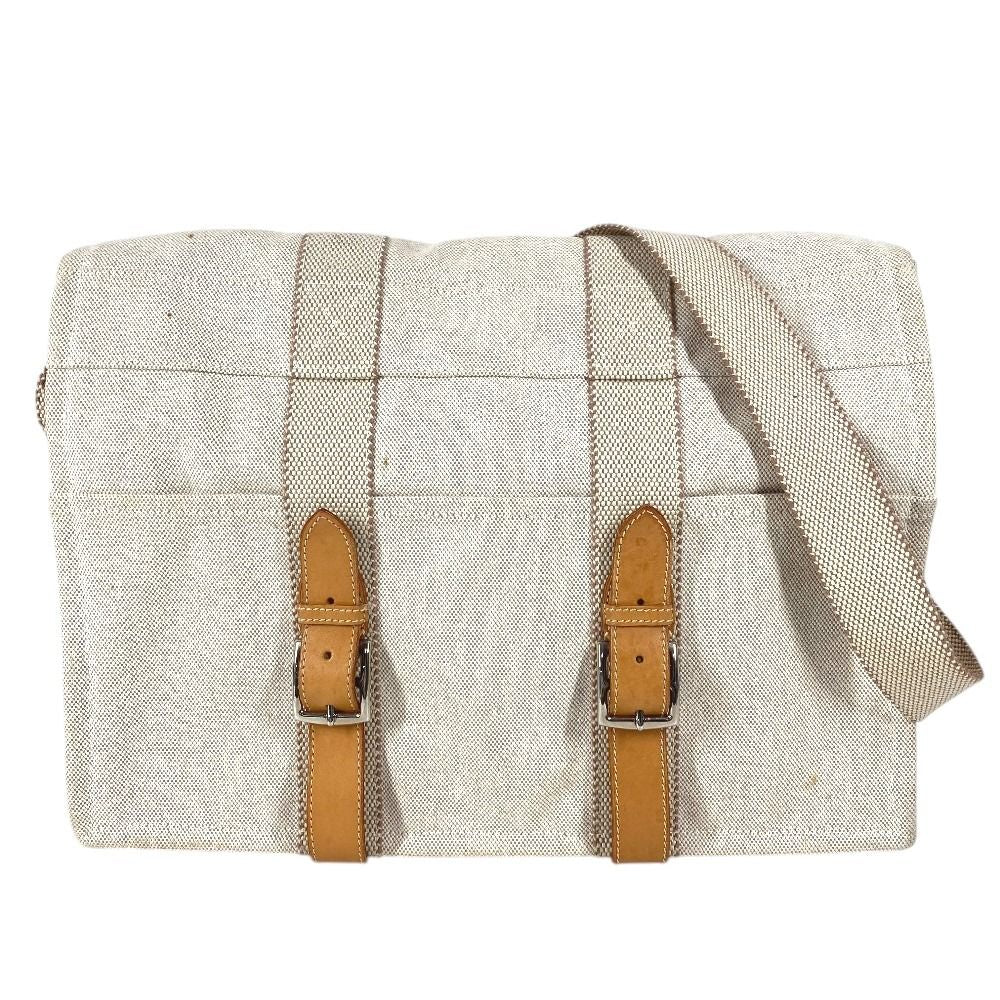 Hermes Shoulder Bag Mother's Cotton Beige