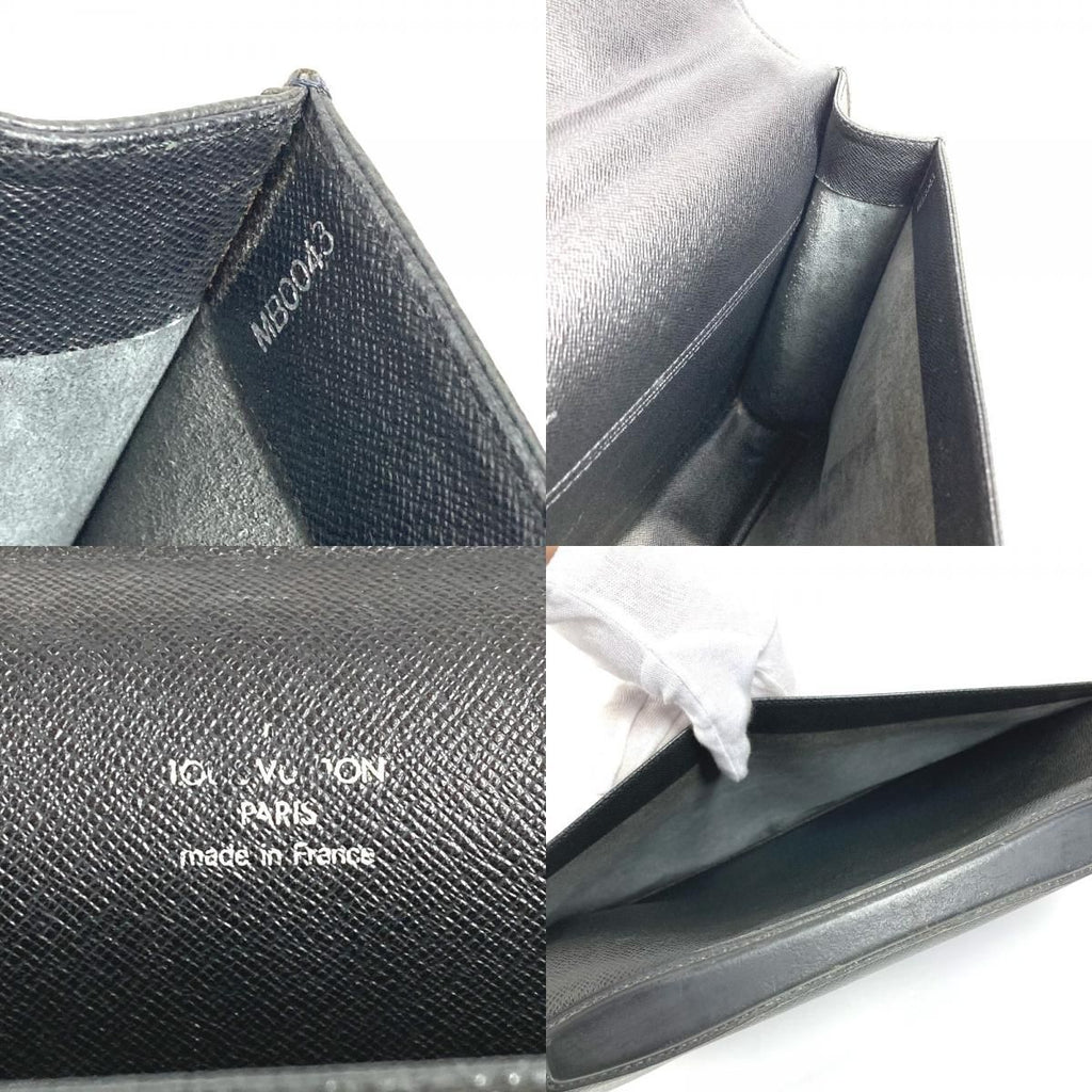 Louis Vuitton Business Bag Angara Taiga Leather Ardoise Black — view 9