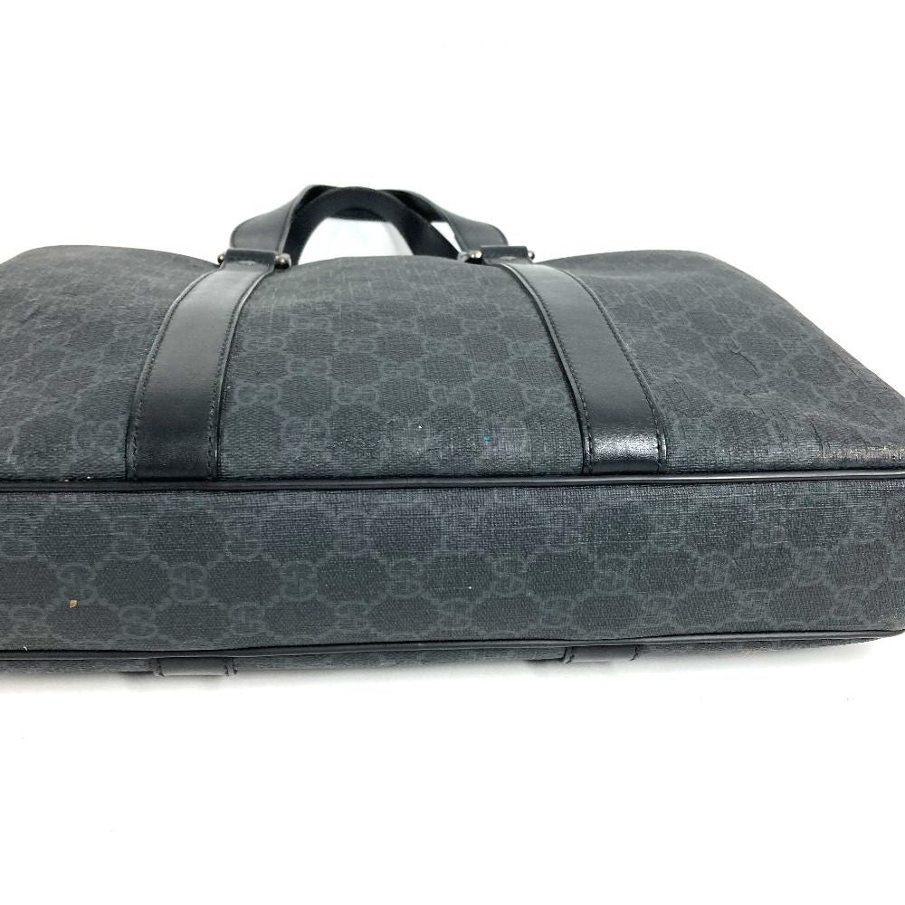 Gucci Business Bag GG Supreme Logo Canvas Black — view 5