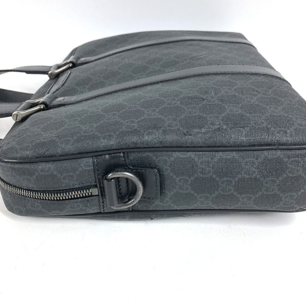 Gucci Business Bag GG Supreme Logo Canvas Black — view 3