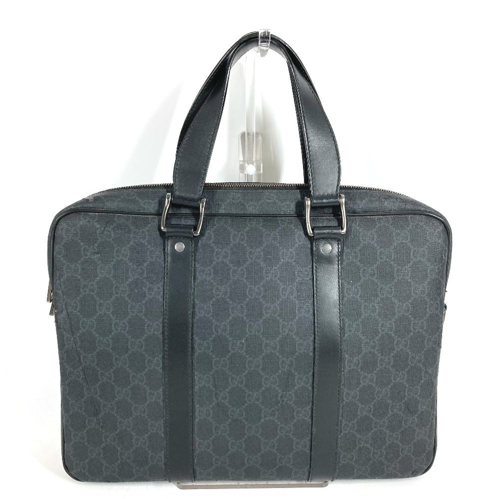 Gucci Business Bag GG Supreme Logo Canvas Black — view 2