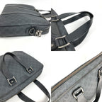 Gucci Business Bag GG Supreme Logo Canvas Black — view 7