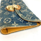 Louis Vuitton Wallet Porte Feuille Amelia Monogram Denim Canvas Blue — view 5
