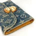 Louis Vuitton Wallet Porte Feuille Amelia Monogram Denim Canvas Blue — view 3