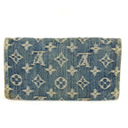 Louis Vuitton Wallet Porte Feuille Amelia Monogram Denim Canvas Blue — view 2
