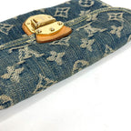 Louis Vuitton Wallet Porte Feuille Amelia Monogram Denim Canvas Blue — view 6