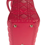 Dior Lady Dior Pink Cannage Leather Handbag — view 7