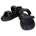 Dior Act Lambskin Metal Logo Back Strap Flat Sandals