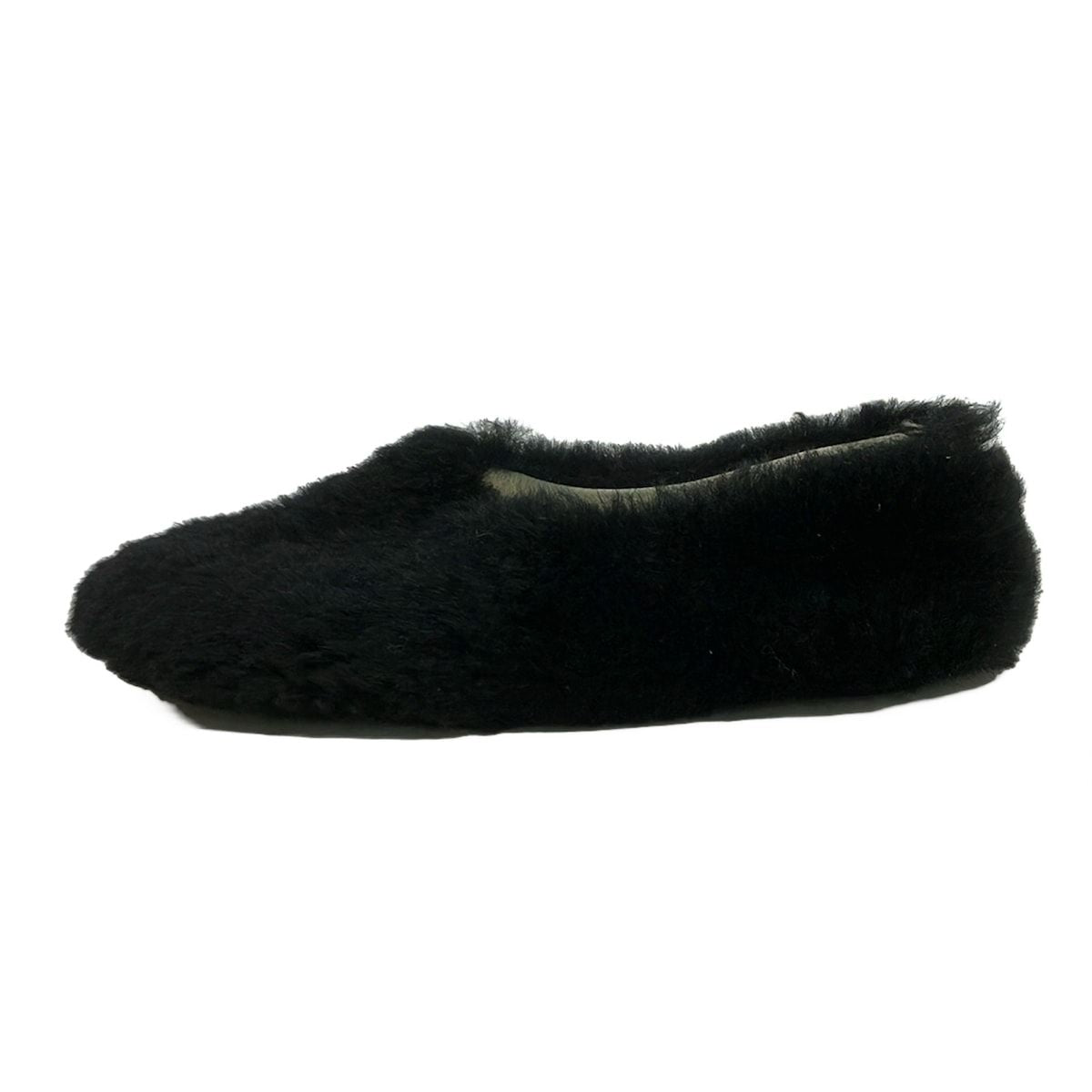 Celine Flat Shoes 35 Black Shearling