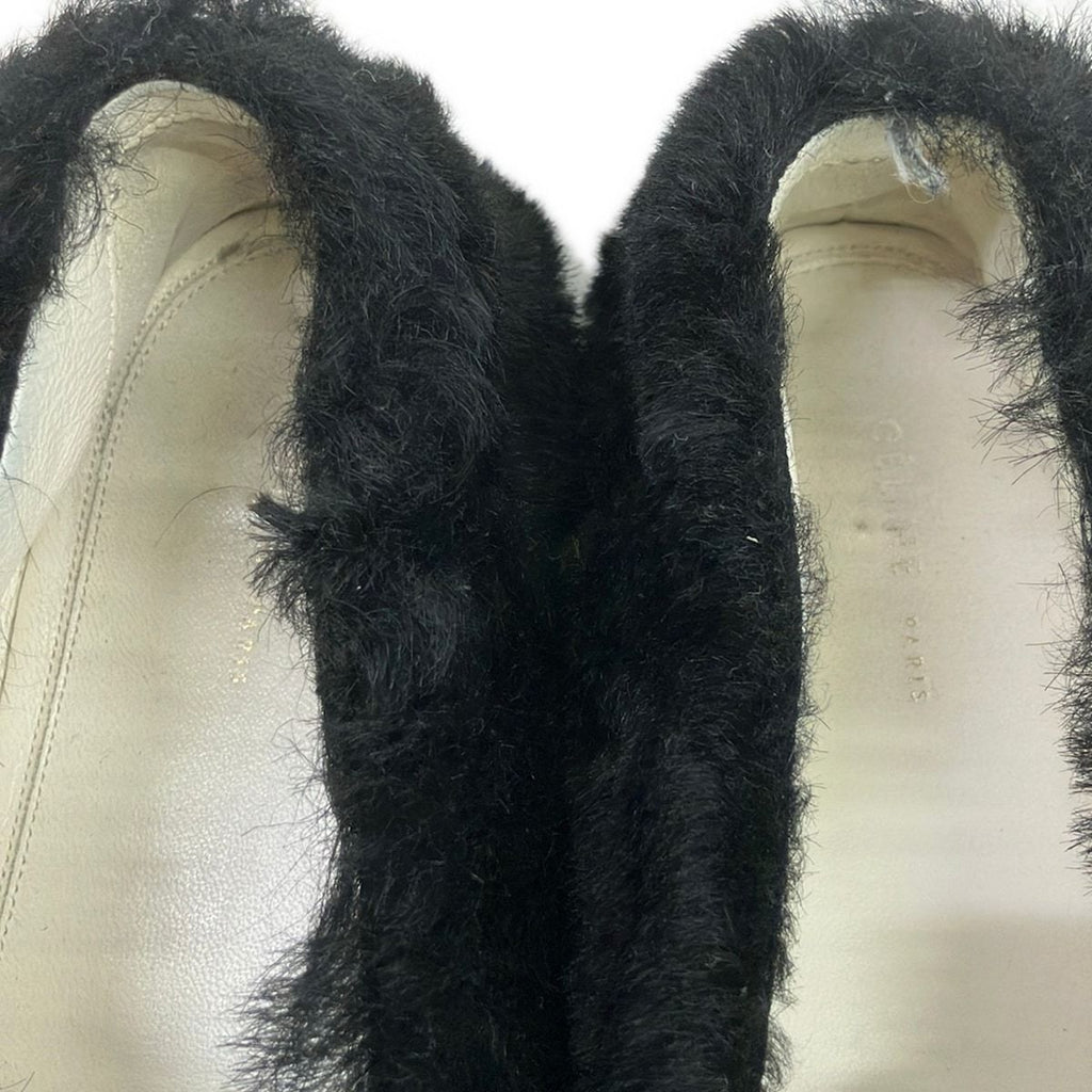 Celine Flat Shoes 35 Black Shearling — view 9