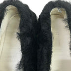 Celine Flat Shoes 35 Black Shearling — view 9