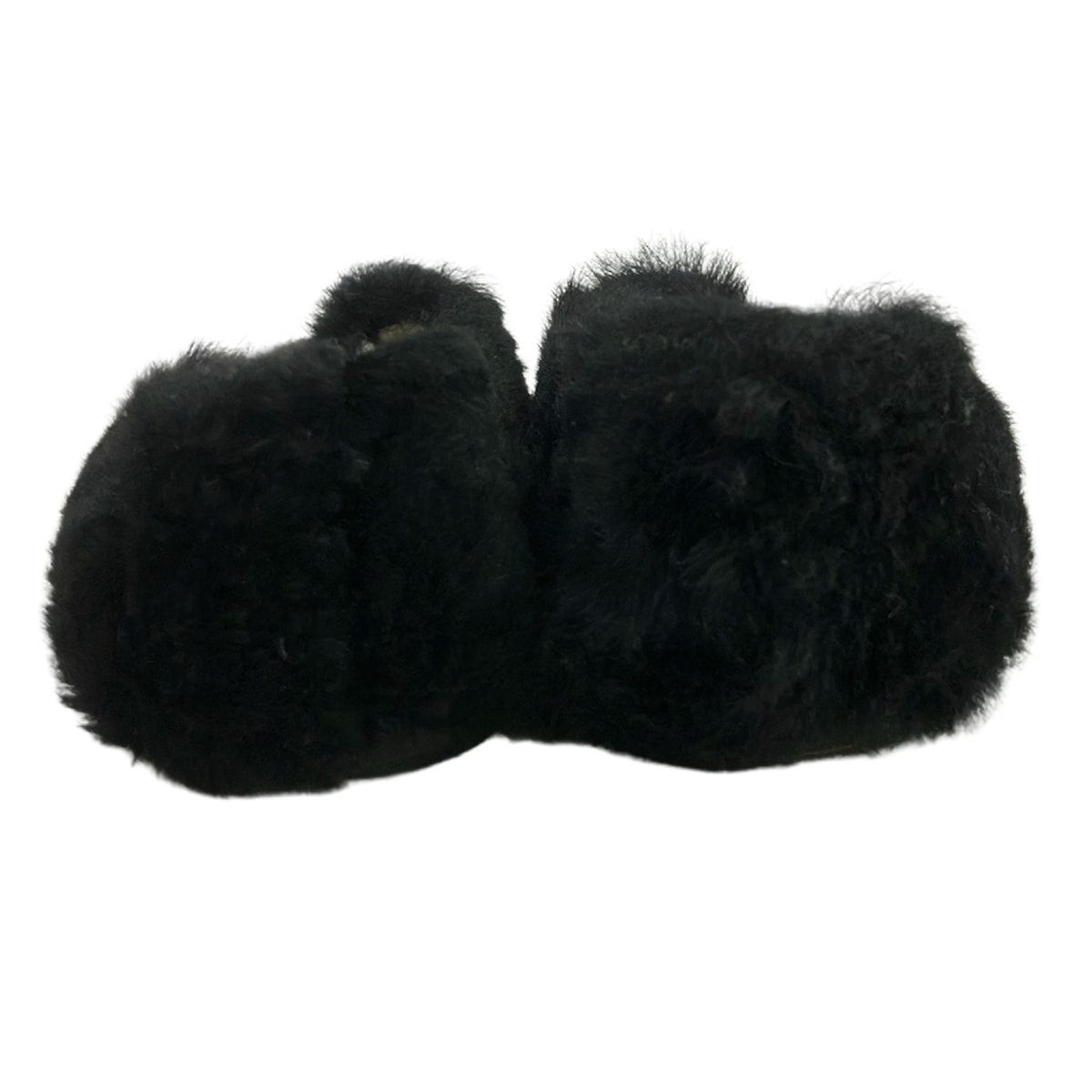 Celine Flat Shoes 35 Black Shearling — view 3