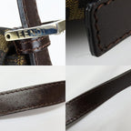Fendi Shoulder Bag Mamma Bucket Canvas Leather Brown Black Zucca Everyday — view 7