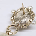 Chanel Imitation Pearl Visual CC Logo Drop Earring — view 8
