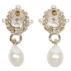 Chanel Imitation Pearl Visual CC Logo Drop Earring — view 6