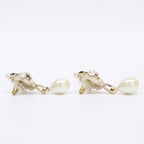 Chanel Imitation Pearl Visual CC Logo Drop Earring — view 4