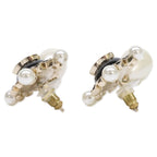 Chanel Imitation Pearl Visual CC Logo Drop Earring — view 5