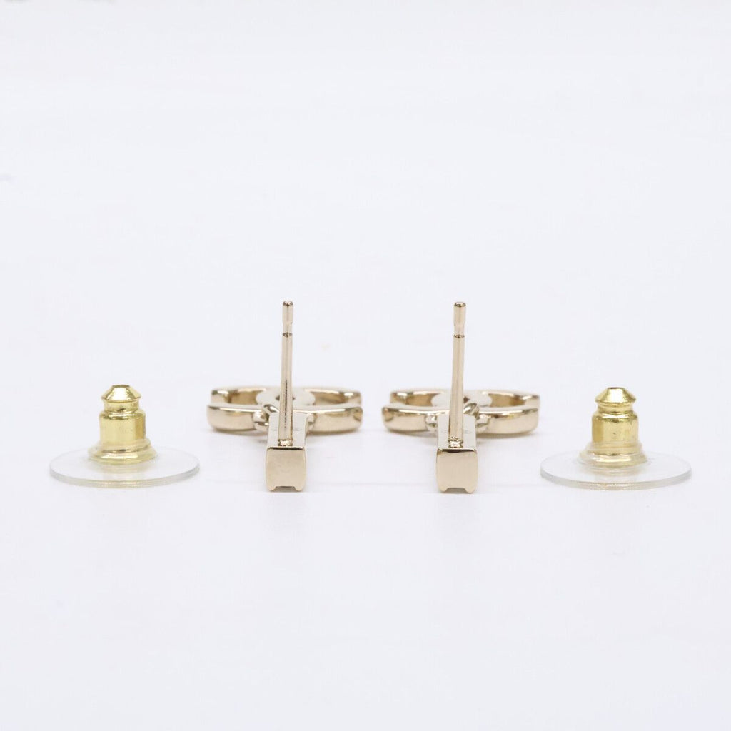 Chanel CC Logo Rhinestone Bar Drop Earring — view 7
