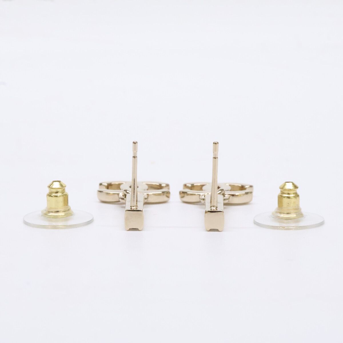 Chanel CC Logo Rhinestone Bar Drop Earring — view 7