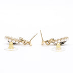 Chanel Imitation Pearl CC Logo Drop Earring — view 7