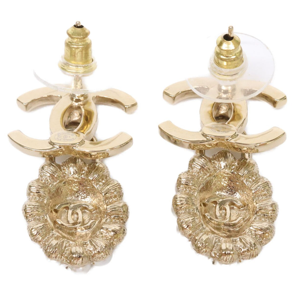 Chanel Imitation Pearl CC Logo Drop Earring — view 6
