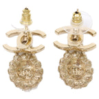 Chanel Imitation Pearl CC Logo Drop Earring — view 6