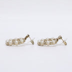 Chanel CC Logo Imitation Pearl Rhinestone Earring — view 2