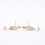 Chanel Triple CC Logo Rhinestone Imitation Pearl Earring — view 7